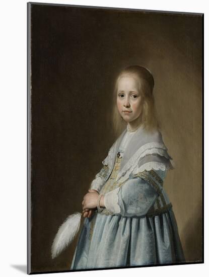 Portrait of a Girl Dressed in Blue, 1641-Johannes Cornelisz. Verspronck-Mounted Giclee Print