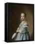 Portrait of a Girl Dressed in Blue-Johannes Cornelisz Verspronck-Framed Stretched Canvas