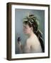 Portrait of a Girl Holding a Sparrow-Eva Gonzales-Framed Giclee Print