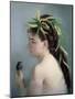 Portrait of a Girl Holding a Sparrow-Eva Gonzales-Mounted Giclee Print