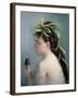 Portrait of a Girl Holding a Sparrow-Eva Gonzales-Framed Giclee Print