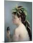 Portrait of a Girl Holding a Sparrow-Eva Gonzales-Mounted Giclee Print