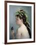 Portrait of a Girl Holding a Sparrow-Eva Gonzales-Framed Giclee Print