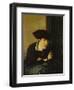 Portrait of a Girl in a Black Hat-Charles Haslewood Shannon-Framed Giclee Print