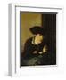 Portrait of a Girl in a Black Hat-Charles Haslewood Shannon-Framed Giclee Print