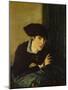 Portrait of a Girl in a Black Hat-Charles Haslewood Shannon-Mounted Giclee Print