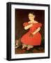 Portrait of a Girl in a Red Dress-Phillips-Framed Giclee Print