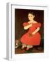 Portrait of a Girl in a Red Dress-Phillips-Framed Giclee Print