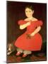 Portrait of a Girl in a Red Dress-Phillips-Mounted Giclee Print