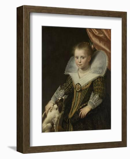 Portrait of a Girl, Known as 'The Little Pincess', 1623-Paulus Moreelse-Framed Giclee Print