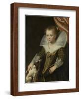 Portrait of a Girl, Known as 'The Little Pincess', 1623-Paulus Moreelse-Framed Giclee Print