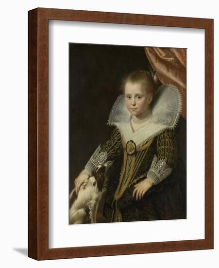 Portrait of a Girl, Known as 'The Little Pincess', 1623-Paulus Moreelse-Framed Giclee Print