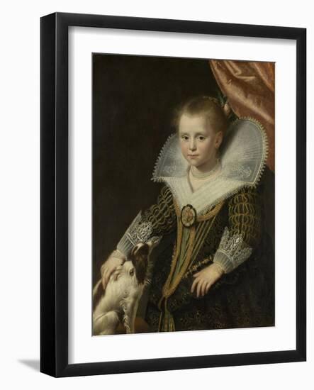 Portrait of a Girl, Known as 'The Little Pincess', 1623-Paulus Moreelse-Framed Giclee Print