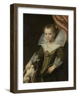 Portrait of a Girl, known as the Little Princess-Paulus Moreelse-Framed Art Print