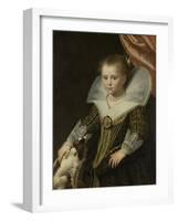 Portrait of a Girl, known as the Little Princess-Paulus Moreelse-Framed Art Print