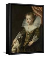 Portrait of a Girl, known as the Little Princess-Paulus Moreelse-Framed Stretched Canvas