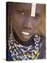 Portrait of a Girl of the Galeb Tribe, Lower Omo Valley, Ethiopia-Gavin Hellier-Stretched Canvas