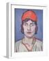 Portrait of a Girl, Red Bandeau, C.1912-Samuel John Peploe-Framed Giclee Print