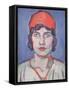 Portrait of a Girl, Red Bandeau, C.1912-Samuel John Peploe-Framed Stretched Canvas