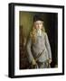 Portrait of a Girl, Standing Half Length, in Riding Dress, 1905 (Oil on Canvas)-Francis Dodd-Framed Giclee Print