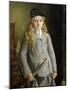 Portrait of a Girl, Standing Half Length, in Riding Dress, 1905 (Oil on Canvas)-Francis Dodd-Mounted Giclee Print