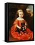 Portrait of a Girl with a Dog-Jacob Gerritsz Cuyp-Framed Stretched Canvas