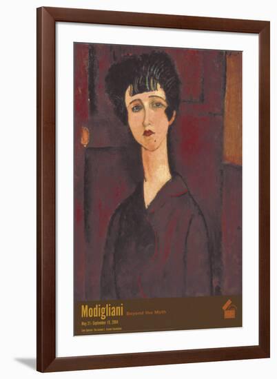 Portrait of a Girl-Amedeo Modigliani-Framed Art Print