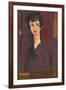 Portrait of a Girl-Amedeo Modigliani-Framed Art Print