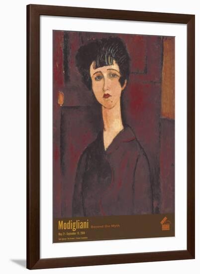 Portrait of a Girl-Amedeo Modigliani-Framed Art Print