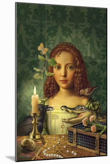 Portrait of a Girl-Dan Craig-Mounted Giclee Print