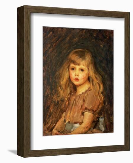 Portrait of a Girl-John William Waterhouse-Framed Premium Giclee Print