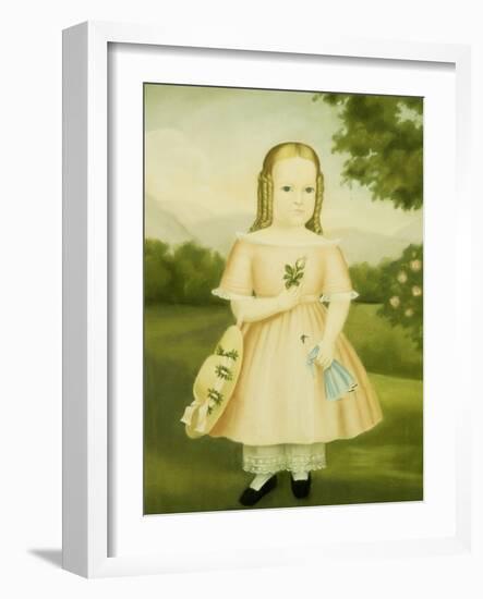 Portrait of a Girl-Joseph Whiting Stock-Framed Giclee Print