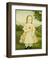 Portrait of a Girl-Joseph Whiting Stock-Framed Giclee Print