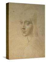 Portrait of a Girl-Leonardo da Vinci-Stretched Canvas