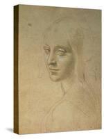 Portrait of a Girl-Leonardo da Vinci-Stretched Canvas