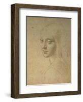 Portrait of a Girl-Leonardo da Vinci-Framed Giclee Print