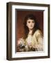 Portrait of a Girl-Frank Bernard Dicksee-Framed Premium Giclee Print