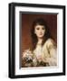 Portrait of a Girl-Frank Bernard Dicksee-Framed Premium Giclee Print