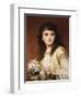 Portrait of a Girl-Frank Bernard Dicksee-Framed Premium Giclee Print