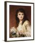 Portrait of a Girl-Frank Bernard Dicksee-Framed Giclee Print