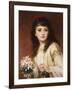 Portrait of a Girl-Frank Bernard Dicksee-Framed Giclee Print