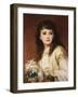 Portrait of a Girl-Frank Bernard Dicksee-Framed Giclee Print