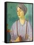 Portrait of a Girl-Mark Gertler-Framed Stretched Canvas