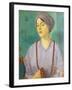 Portrait of a Girl-Mark Gertler-Framed Giclee Print