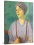Portrait of a Girl-Mark Gertler-Stretched Canvas
