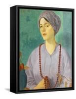 Portrait of a Girl-Mark Gertler-Framed Stretched Canvas