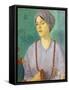 Portrait of a Girl-Mark Gertler-Framed Stretched Canvas