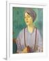 Portrait of a Girl-Mark Gertler-Framed Giclee Print