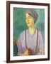 Portrait of a Girl-Mark Gertler-Framed Giclee Print