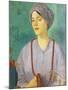 Portrait of a Girl-Mark Gertler-Mounted Giclee Print